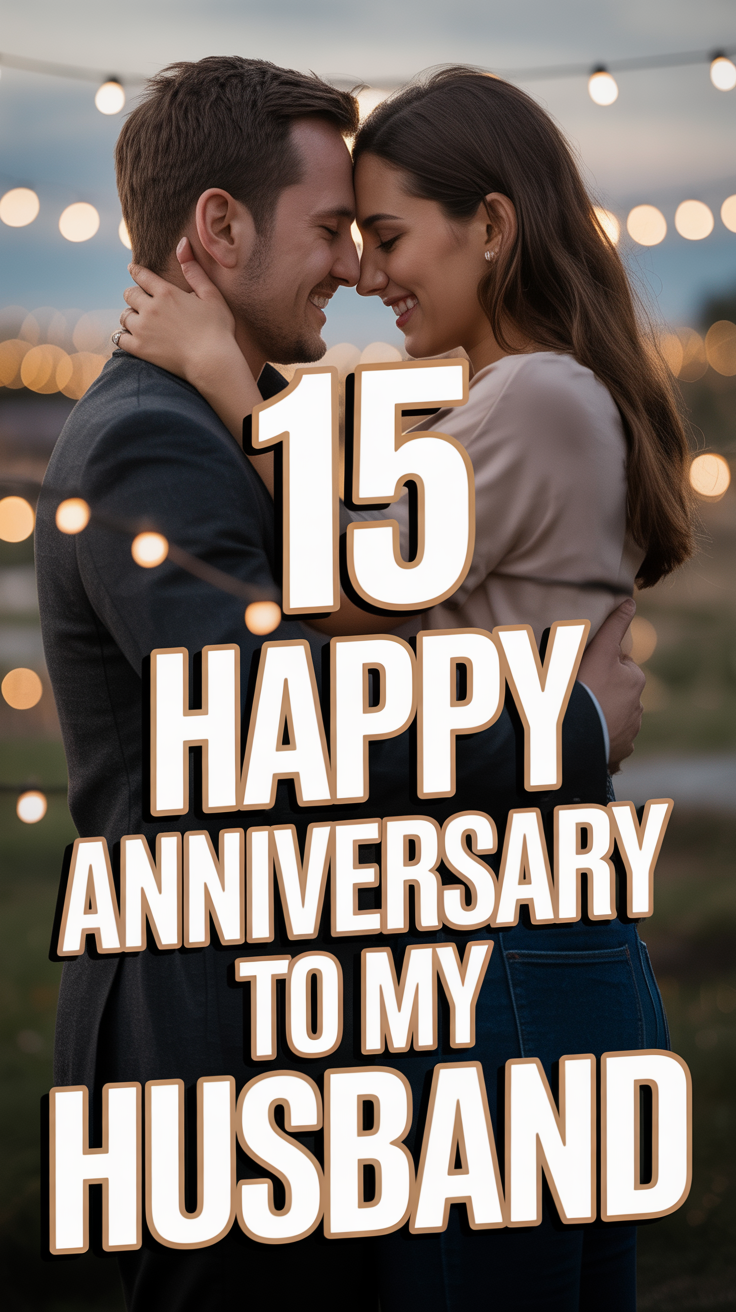 ❤️ 15 Happy Anniversary To My Husband