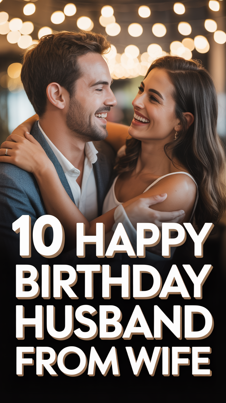 🥳 10 Happy Birthday Husband From Wife
