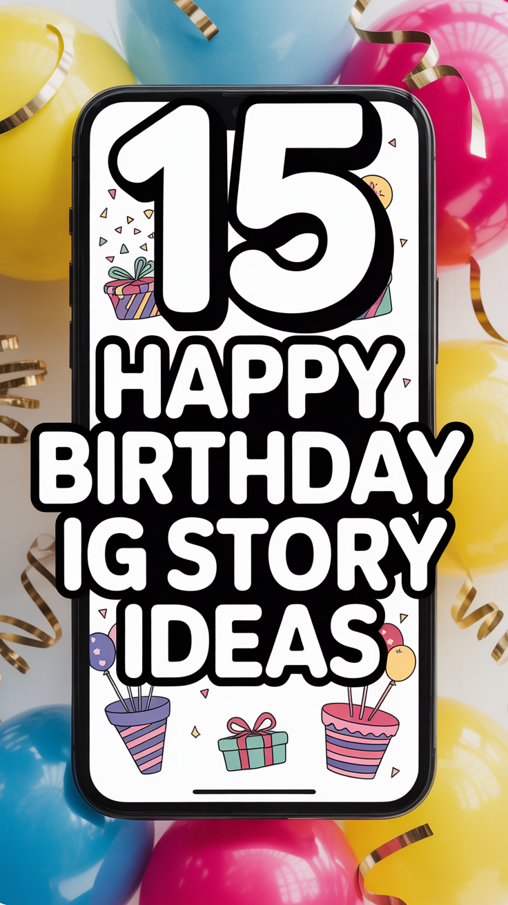 🎂 15 Happy Birthday Ig Story Ideas