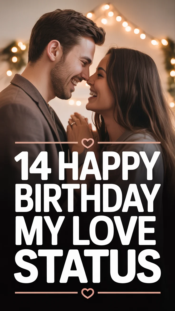 🎂 14 Happy Birthday My Love Status