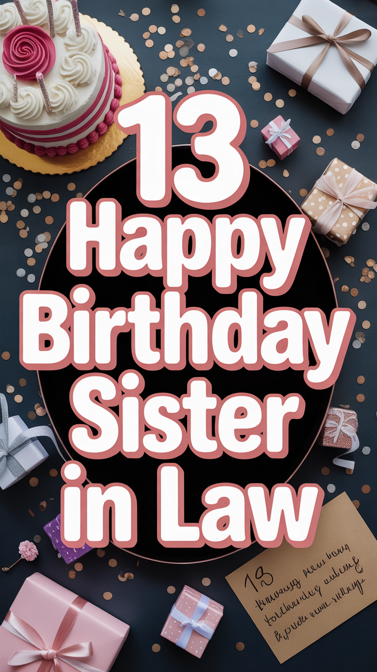 🎉 13 Happy Birthday Sister In Law