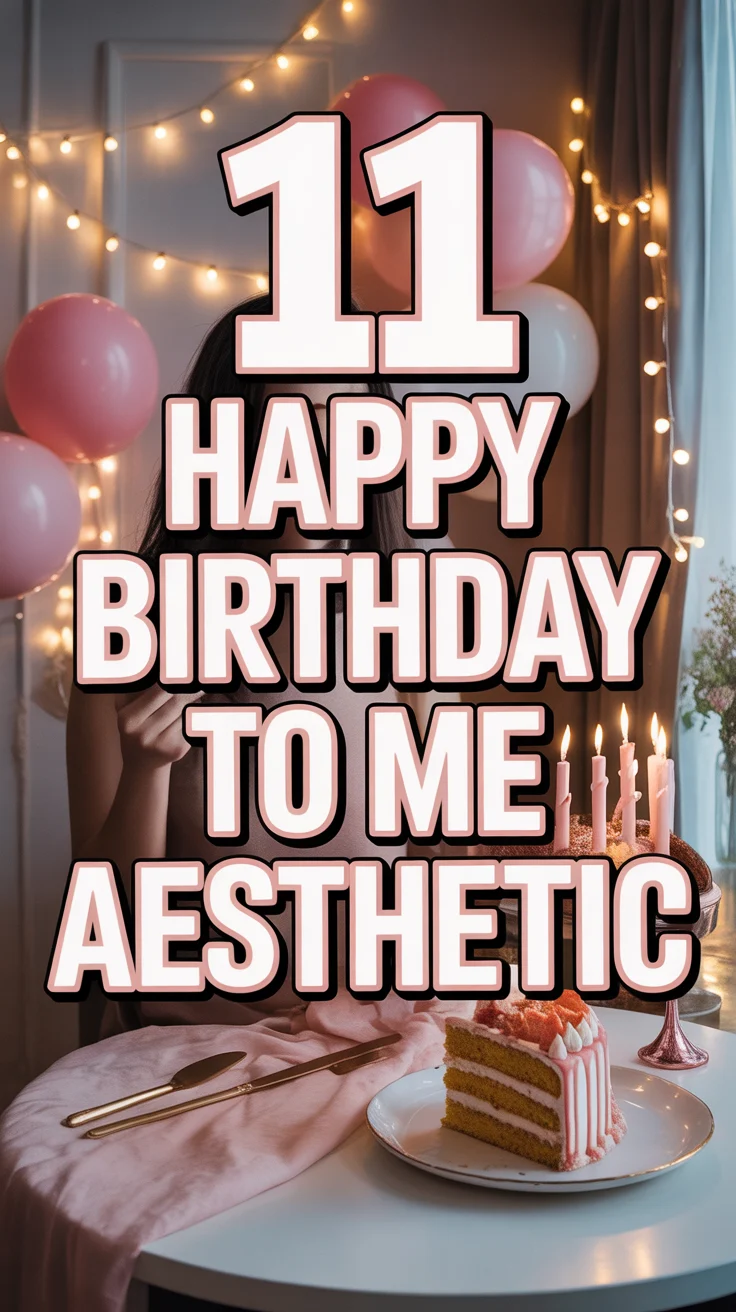🎉 11 Happy Birthday To Me Aesthetic