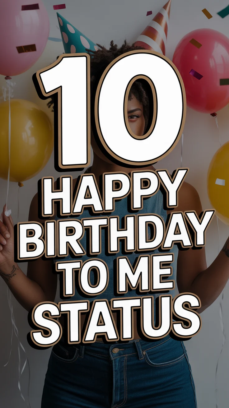 🎉 10 Happy Birthday To Me Status