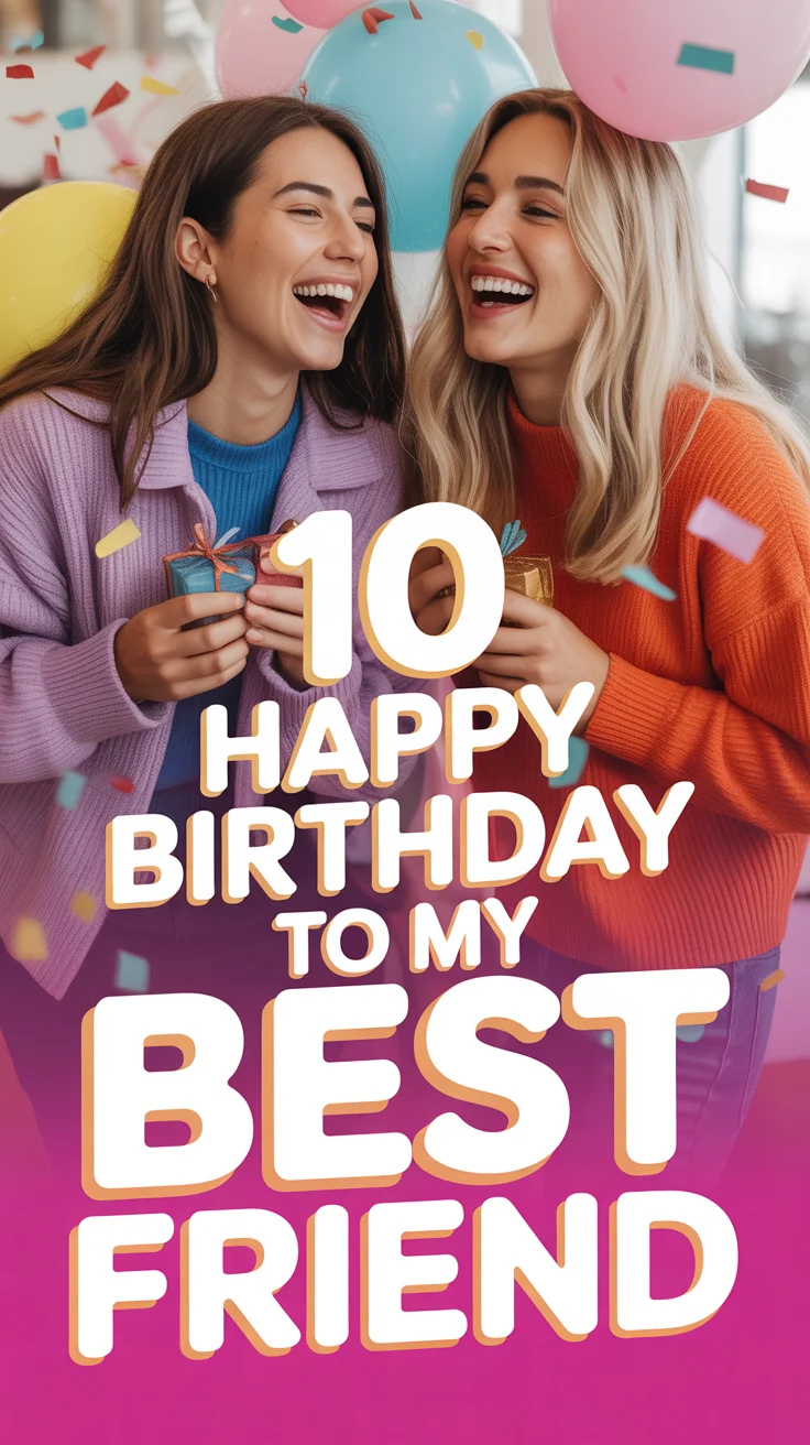 🎉 10 Happy Birthday To My Best Friend