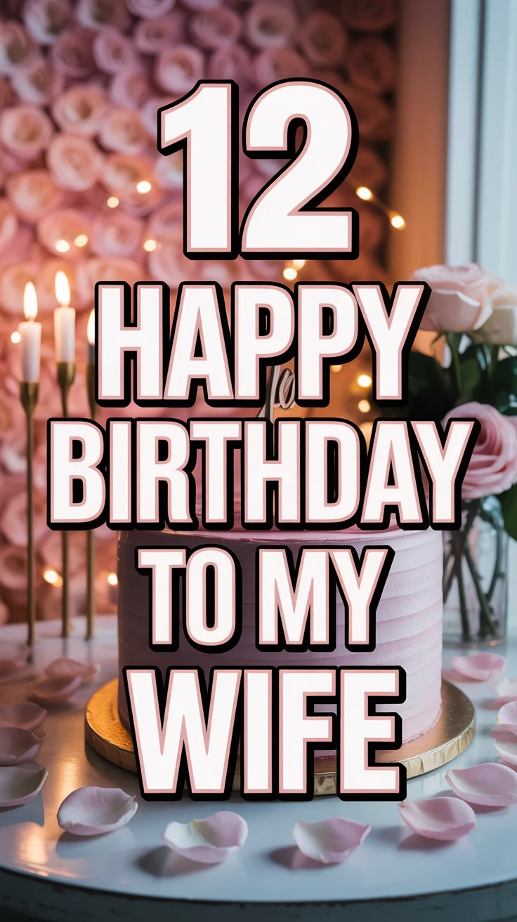 🎂 12 Happy Birthday To My Wife