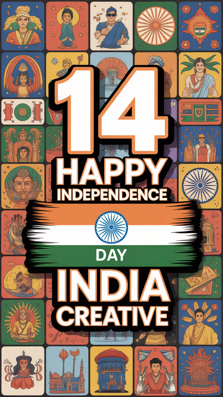 🇮🇳 14 Happy Independence Day India Creative