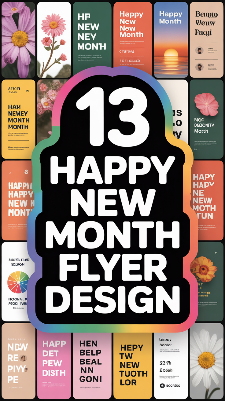 ✨ 13 Happy New Month Flyer Design