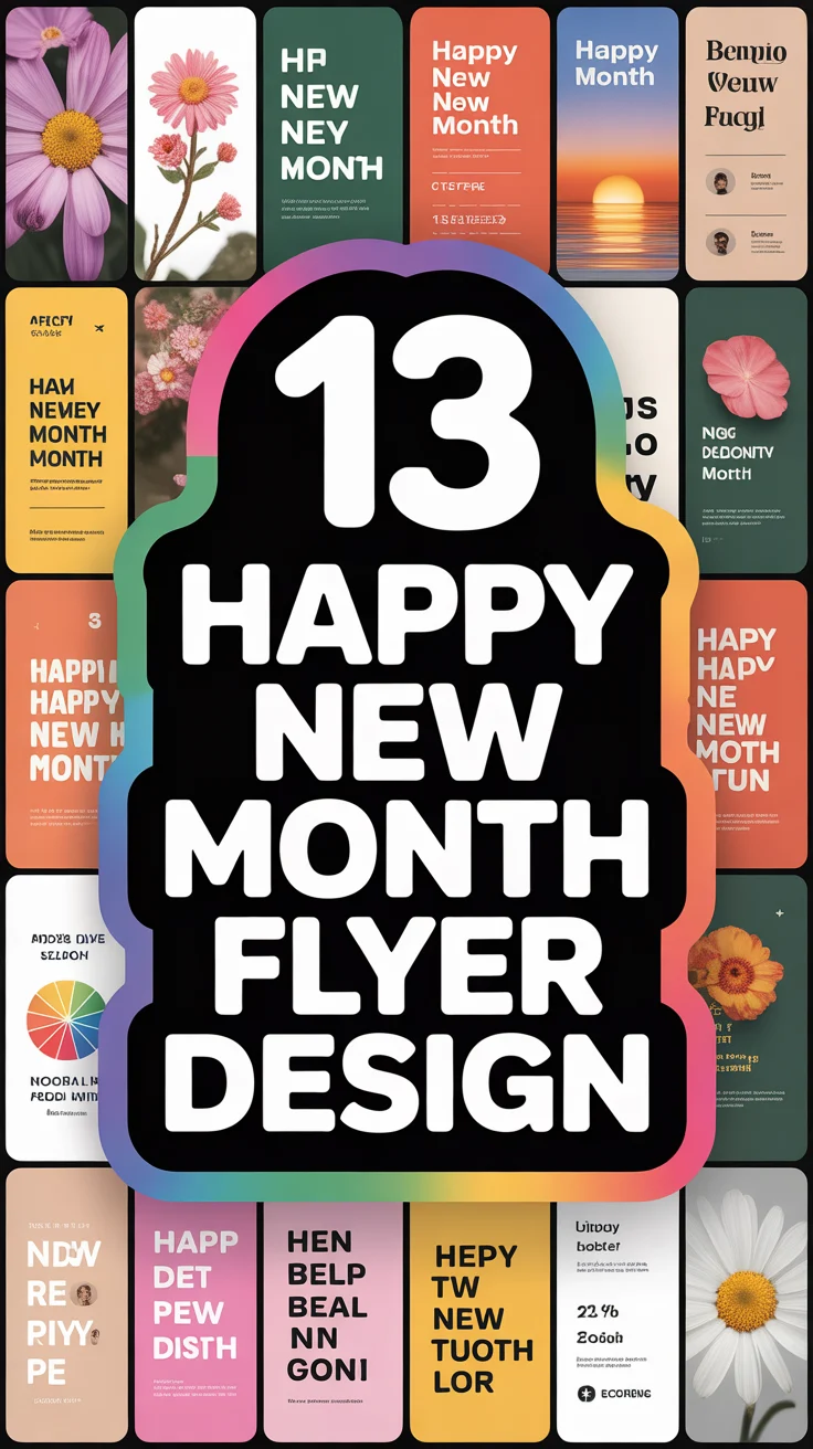 ✨ 13 Happy New Month Flyer Design