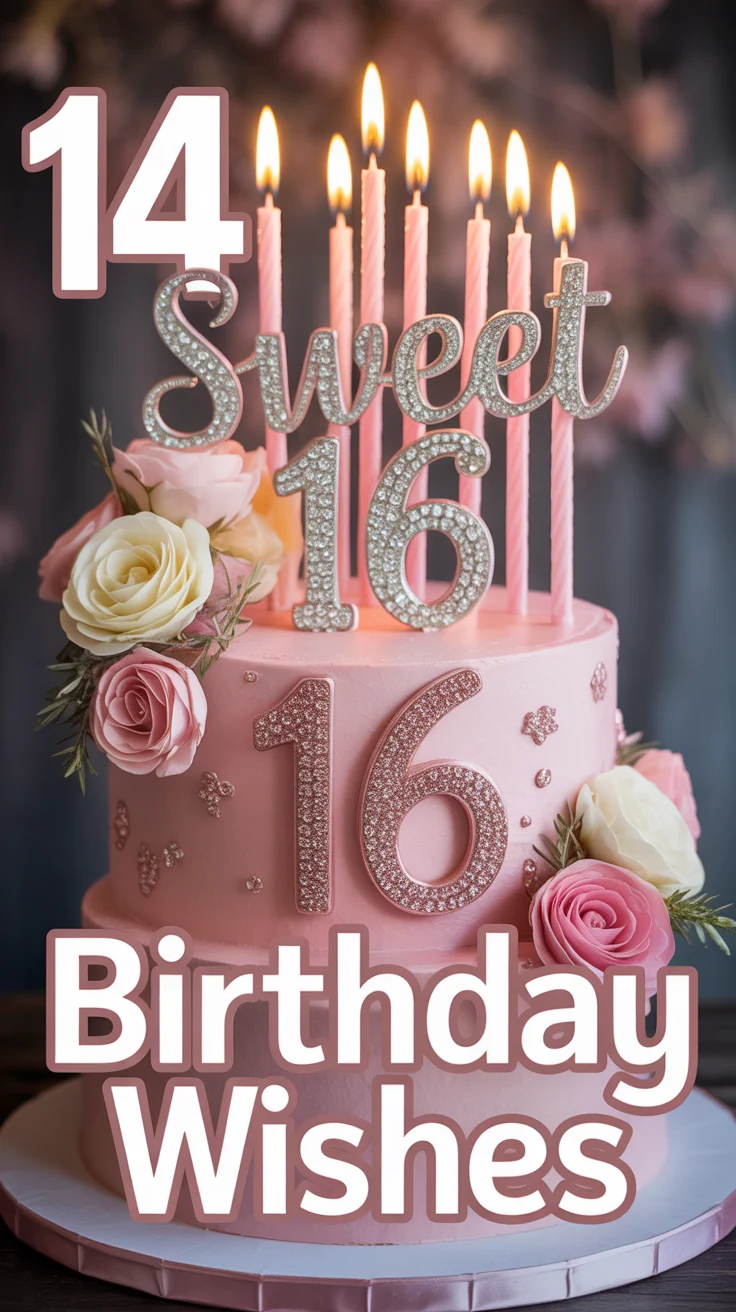 🎂 14 Happy Sweet 16 Birthday Wishes