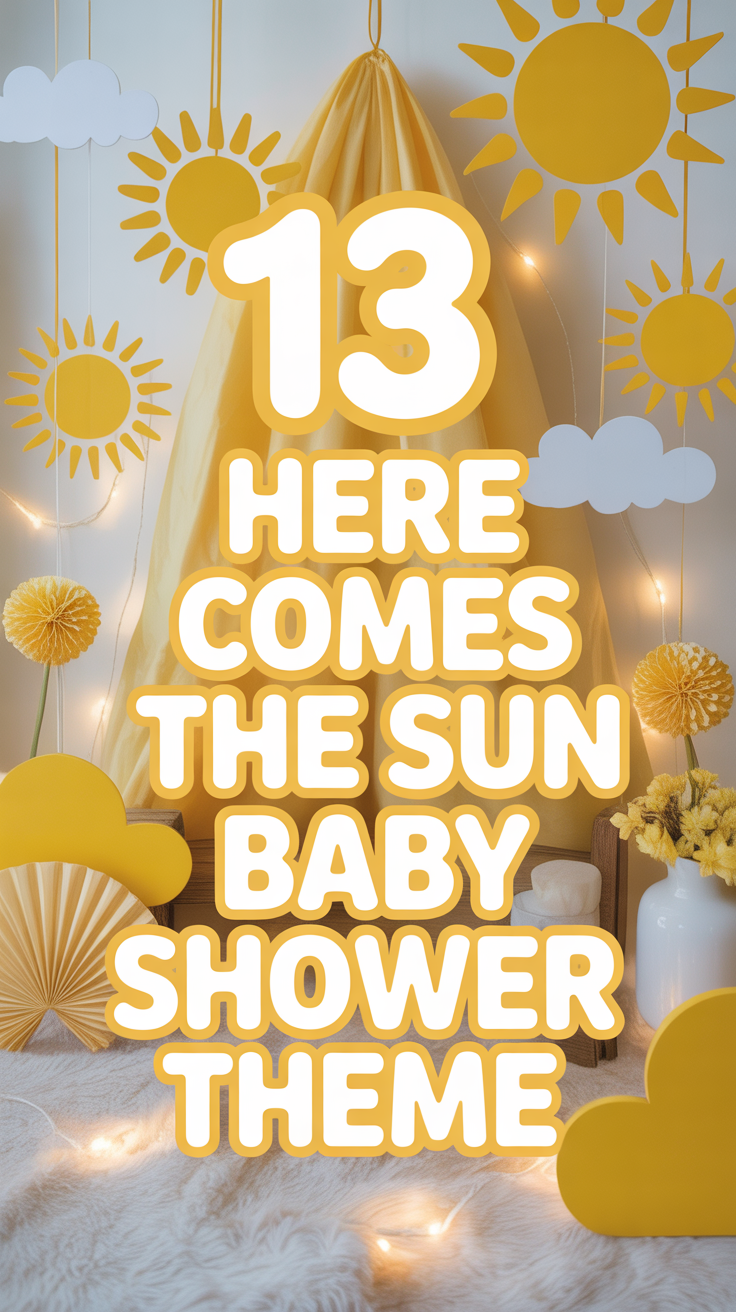 ☀️ 13 Here Comes The Sun Baby Shower Theme