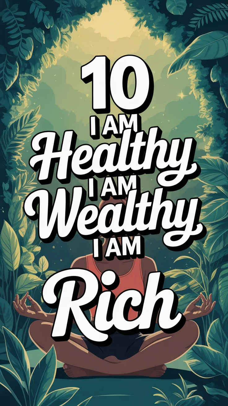 ✨ 10 I Am Healthy I Am Wealthy I Am Rich
