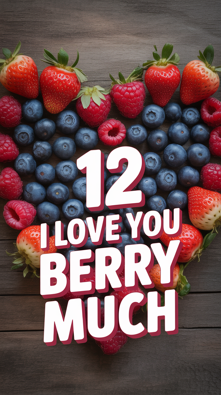 🍓 12 I Love You Berry Much