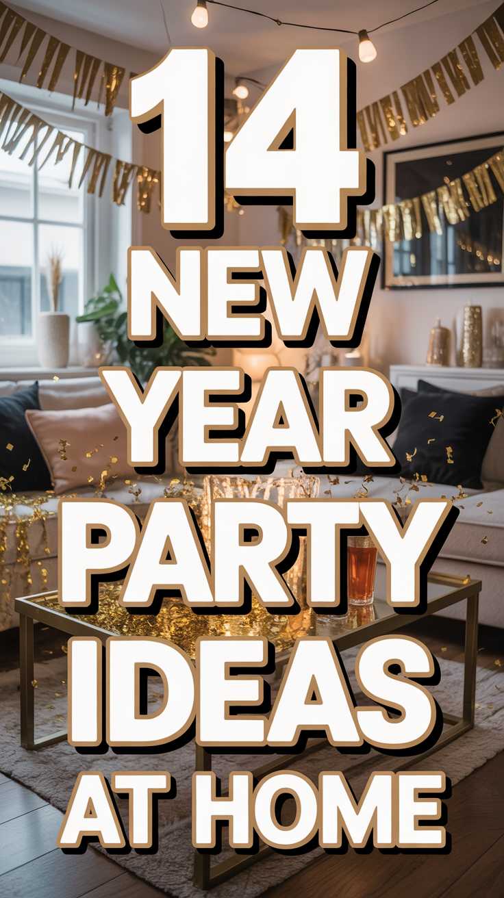🎉 14 New Year Party Ideas At Home