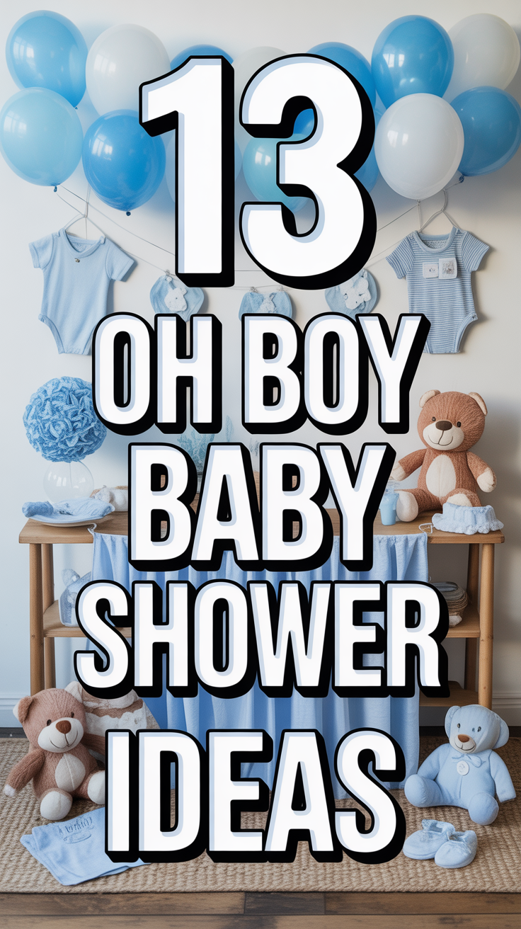 👶 13 Oh Boy Baby Shower Ideas
