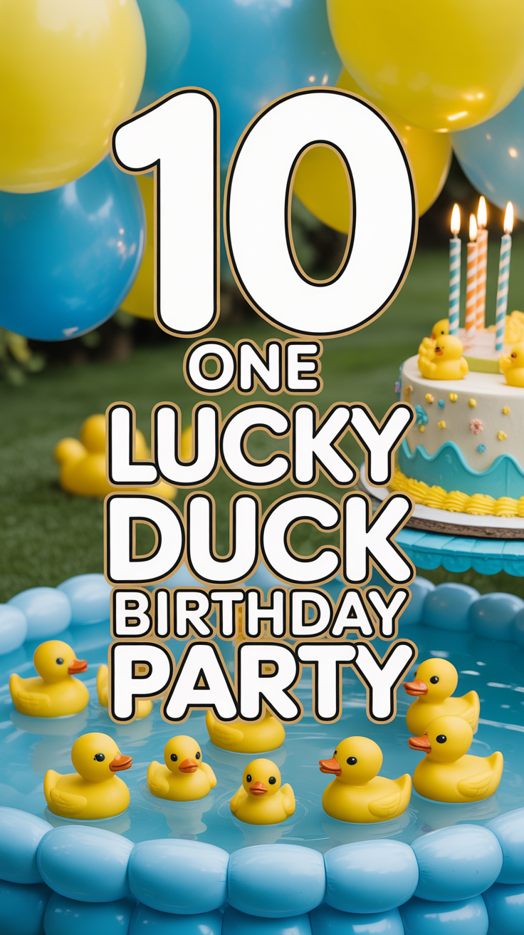 🦆 10 One Lucky Duck Birthday Party