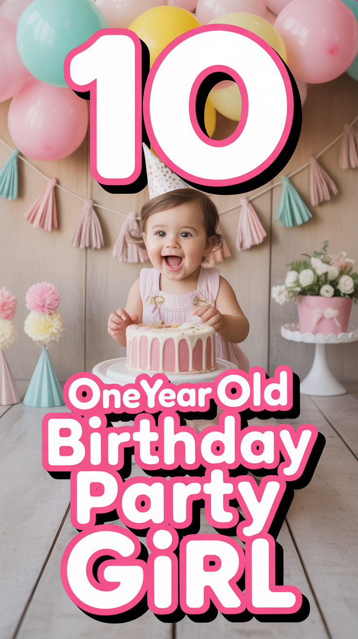 💖 10 One Year Old Birthday Party Girl
