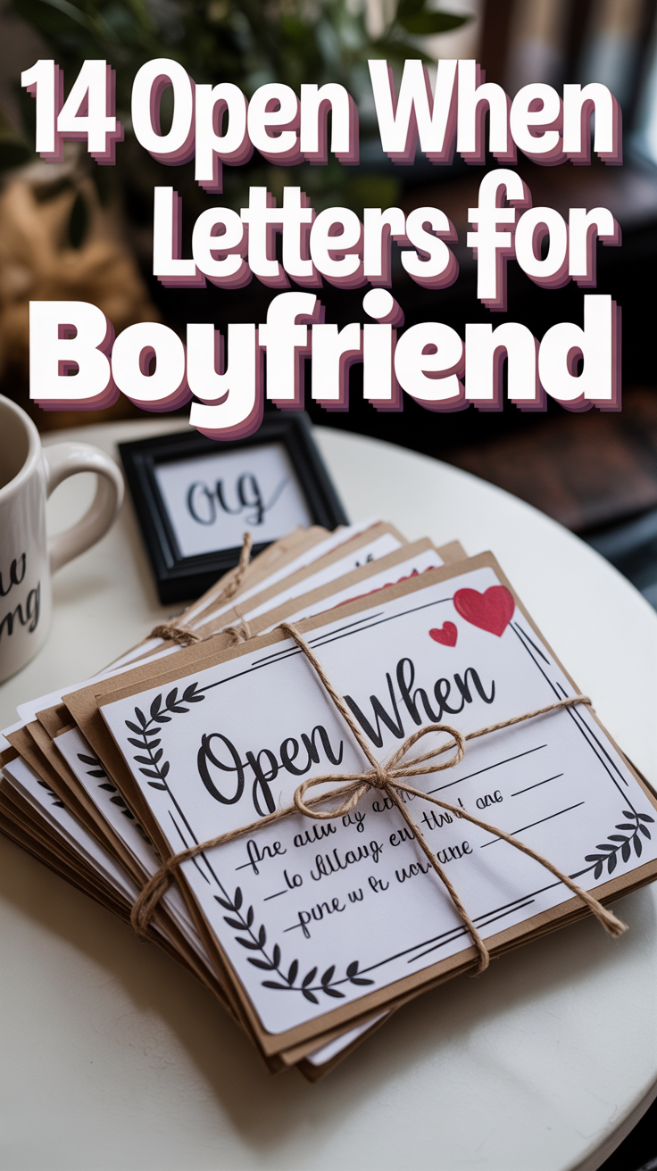 💌 14 Open When Letters For Boyfriend
