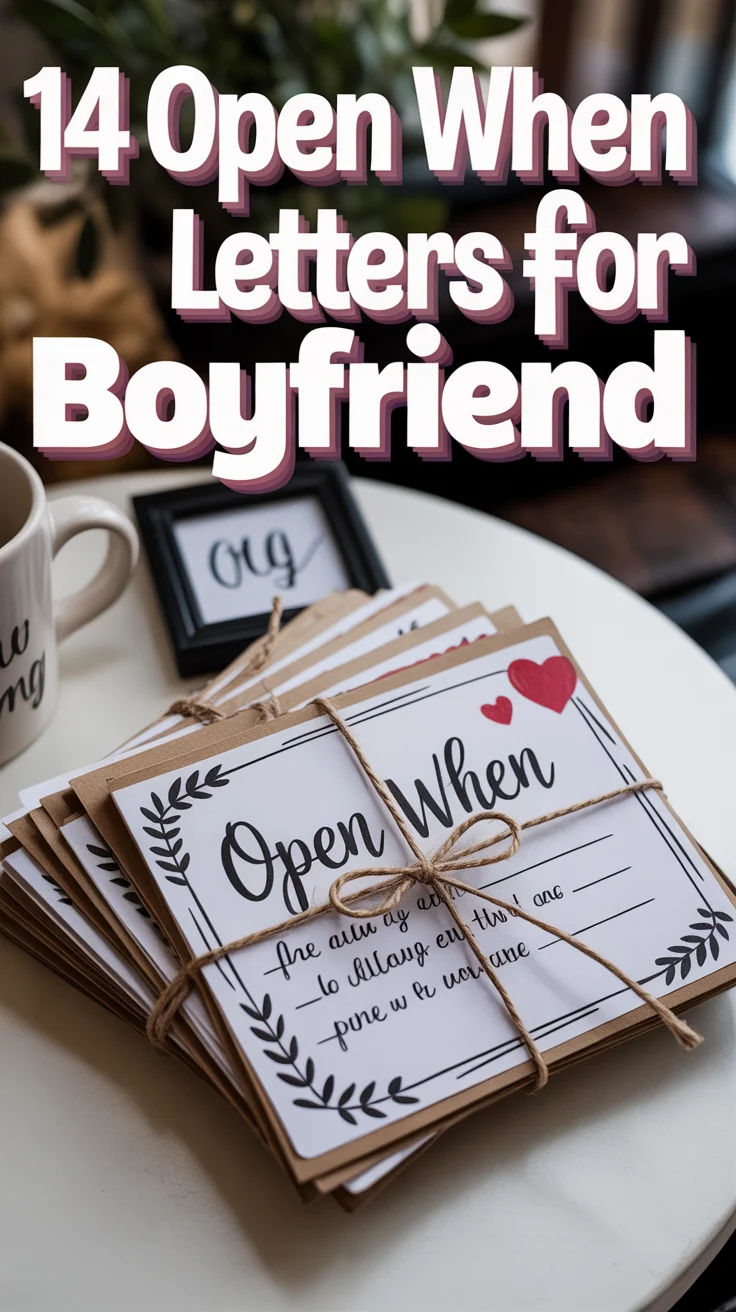 💌 14 Open When Letters For Boyfriend