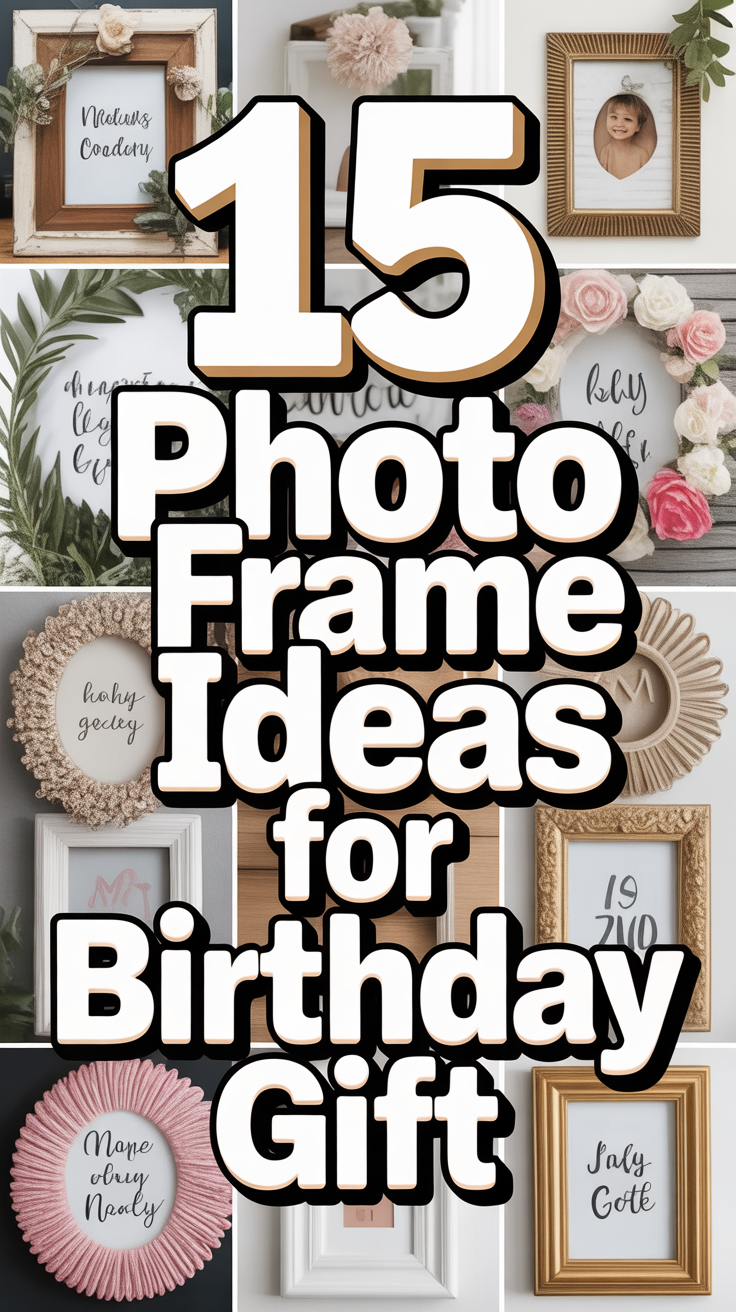 🎁 15 Photo Frame Ideas For Birthday Gift