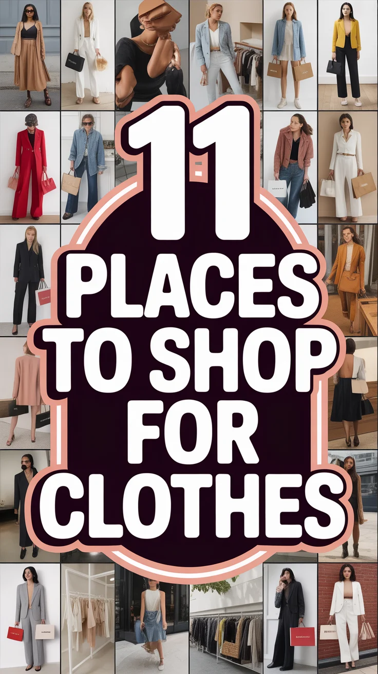🛍️ 11 Places To Shop For Clothes