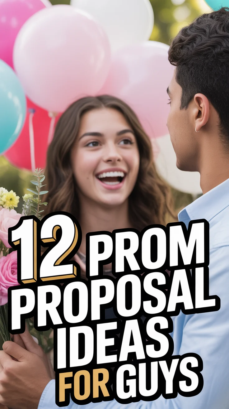 ✨ 12 Prom Proposal Ideas For Guys