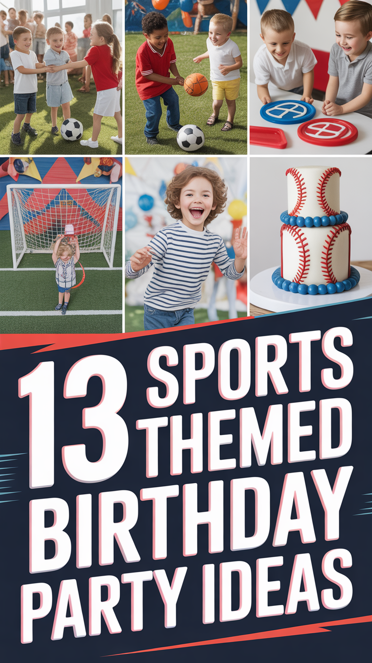 🏈 13 Sports Themed Birthday Party Ideas