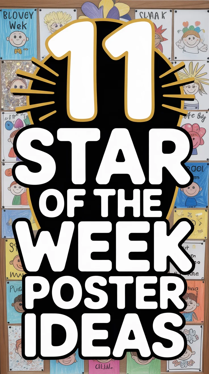 ⭐ 11 Star Of The Week Poster Ideas