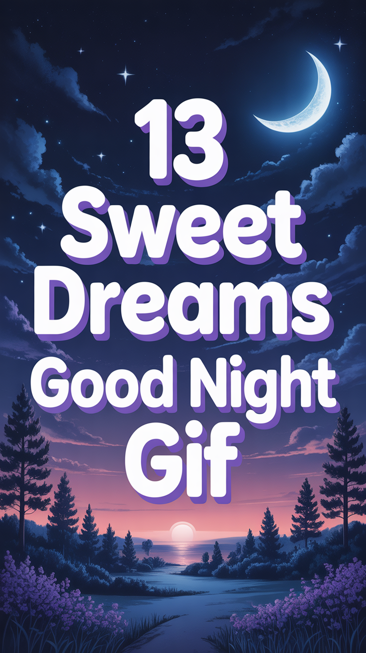 😴 13 Sweet Dreams Good Night Gif