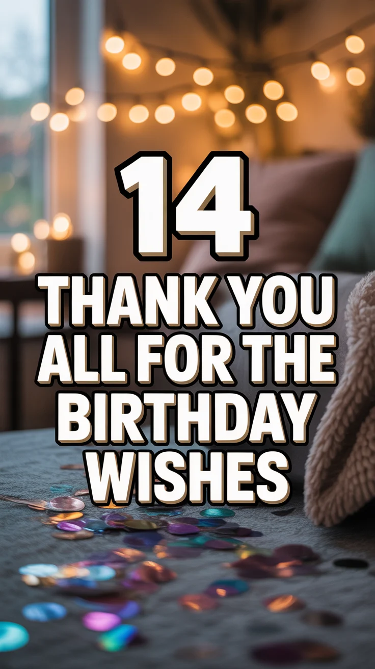🎉 14 Thank You All For The Birthday Wishes