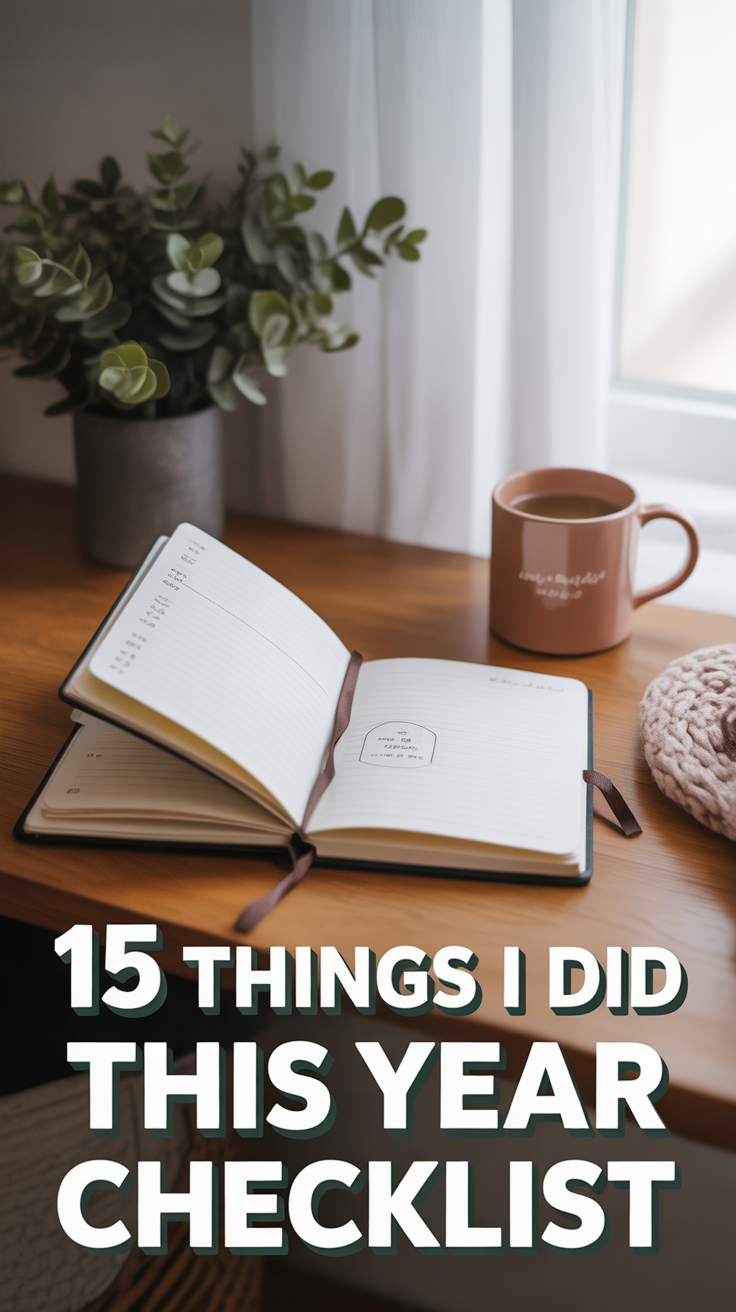 ✅ 15 Things I Did This Year Checklist