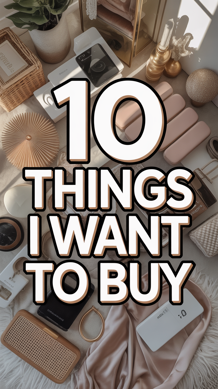 🛍️ 10 Things I Want To Buy