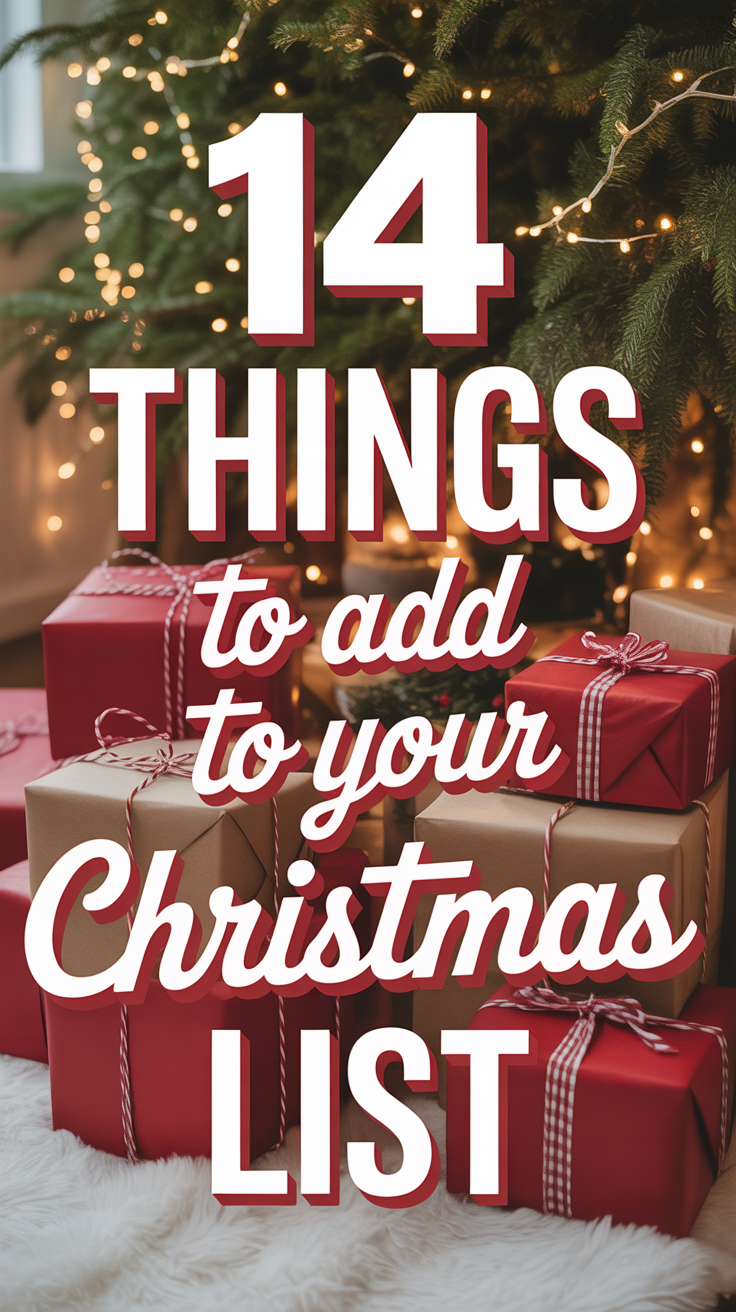 🎁 14 Things To Add To Your Christmas List