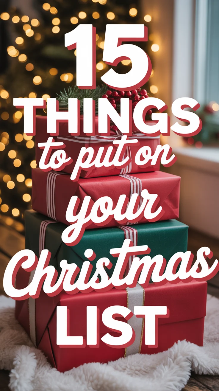 🎁 15 Things To Put On Your Christmas List