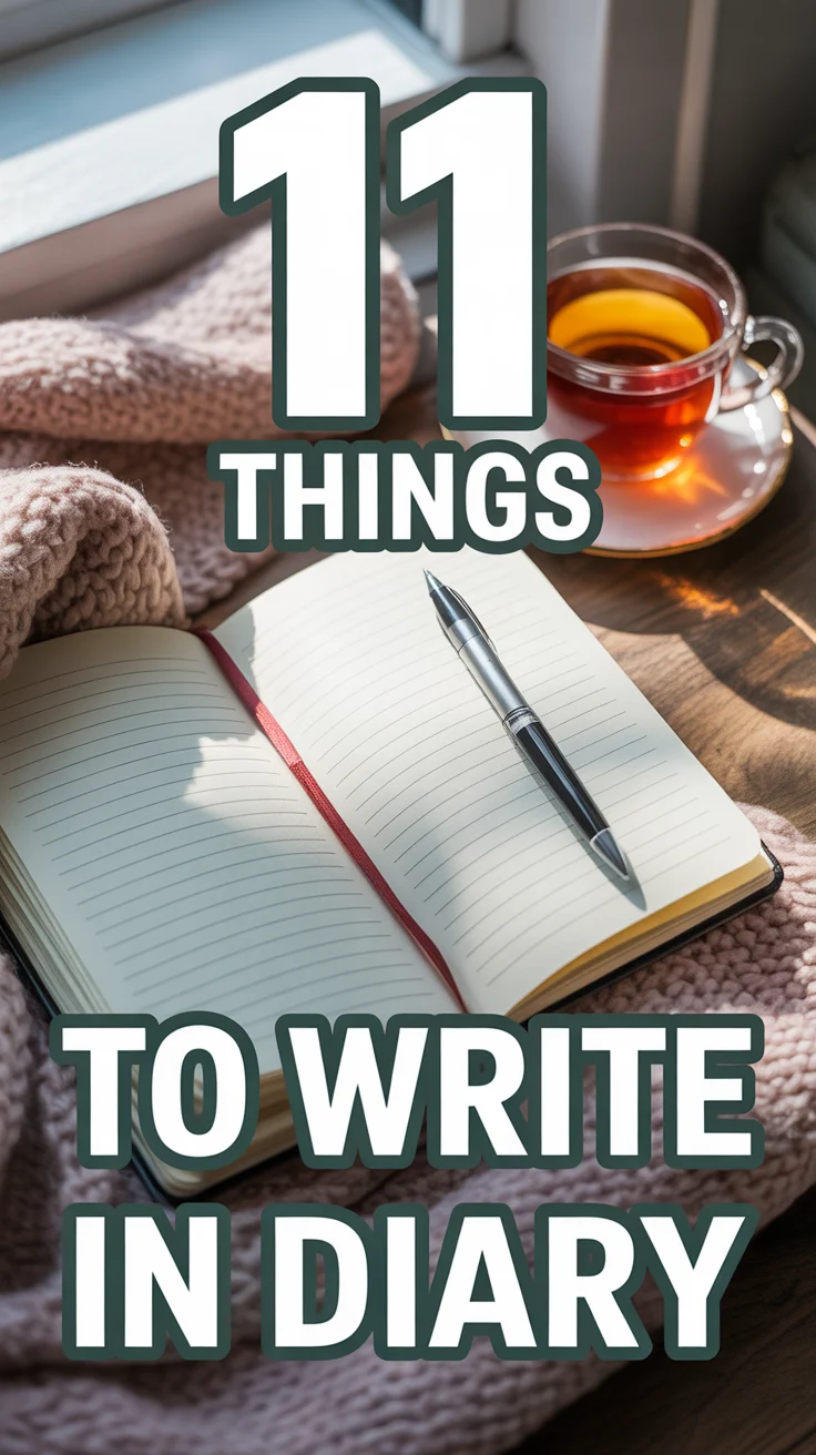 📓 11 Things To Write In Diary