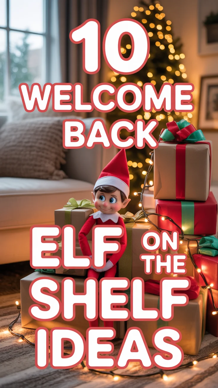 🎅 10 Welcome Back ELF On The Shelf Ideas