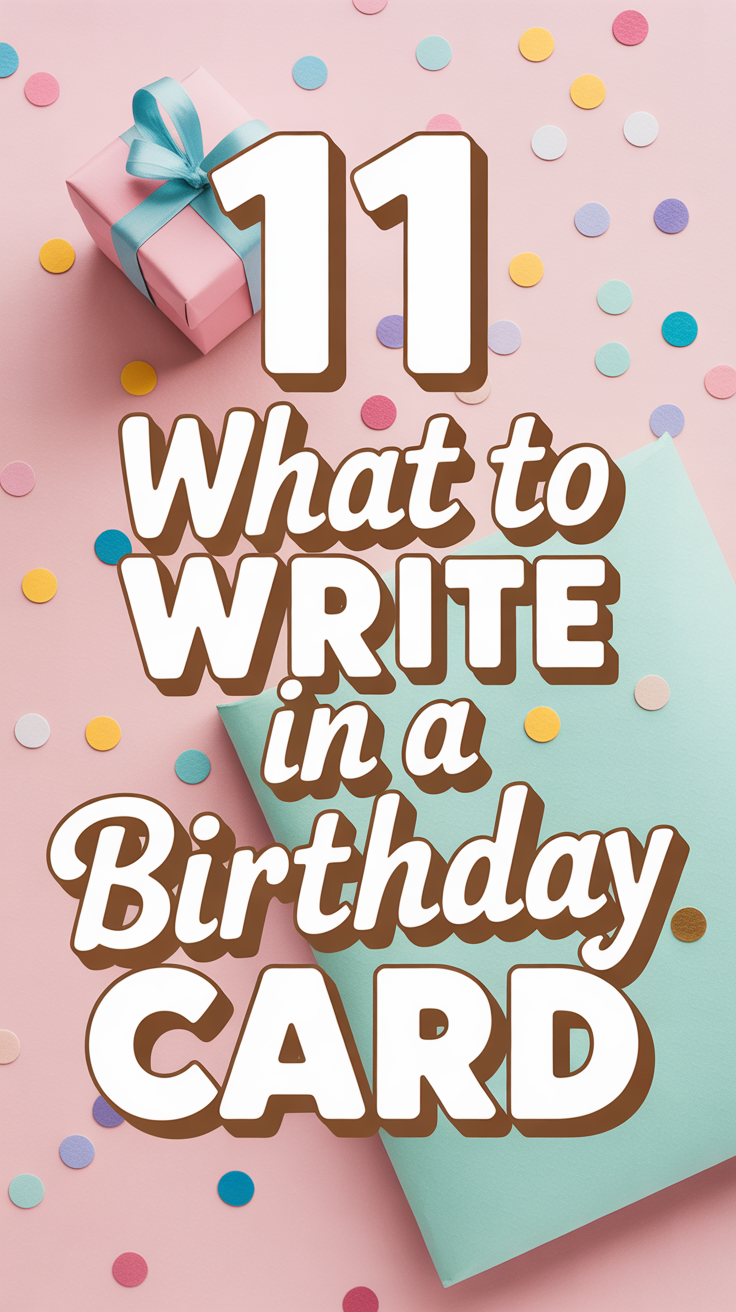 🎉 11 What To Write In A Birthday Card