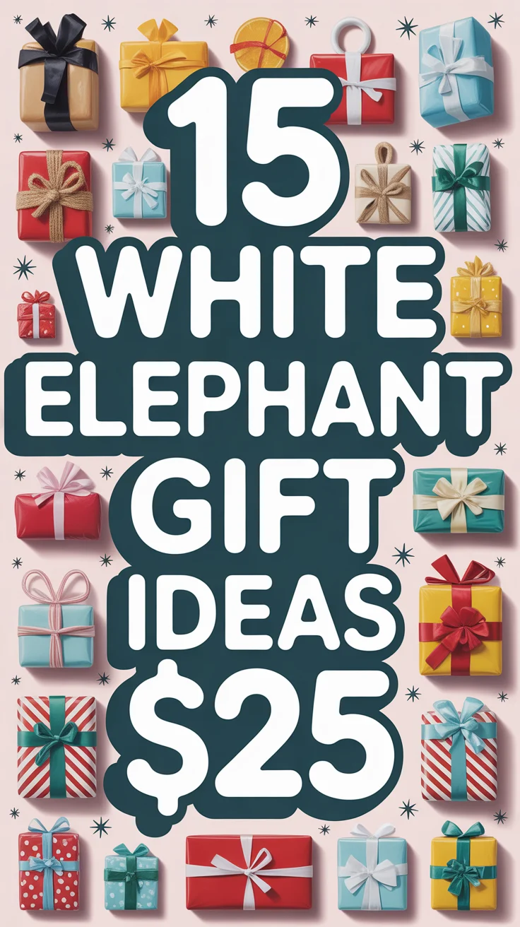 🐘 15 White Elephant Gift Ideas $25