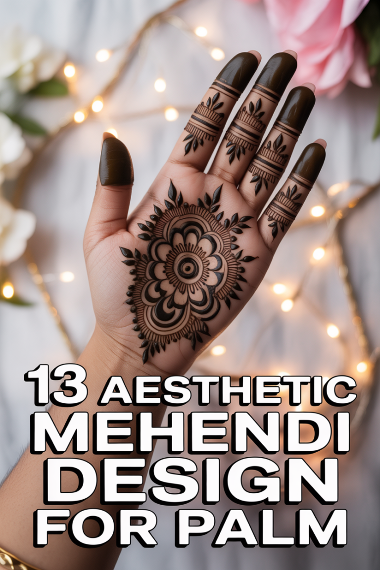 🌿 13 Aesthetic Mehendi Design For Palm