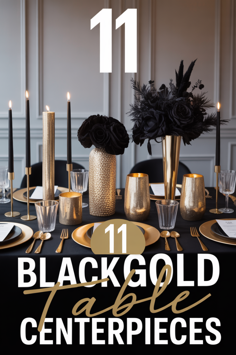 ✨ 11 Black And Gold Table Centerpieces