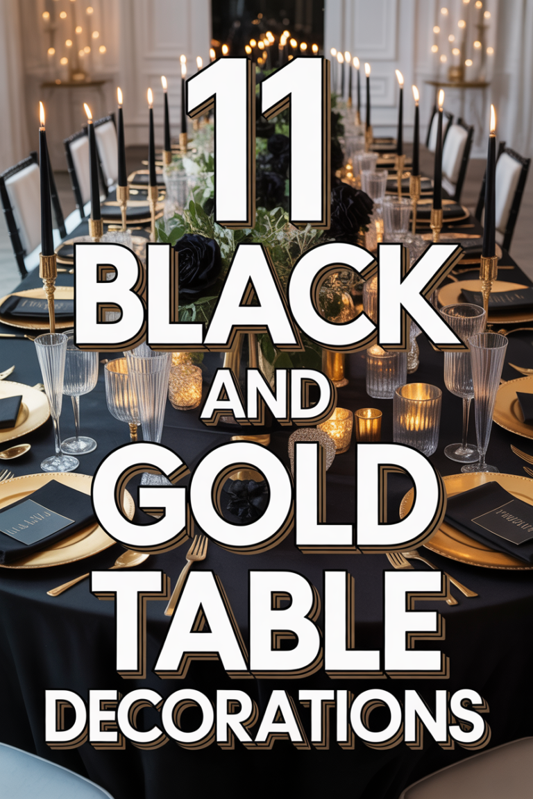 ✨ 11 Black And Gold Table Decorations