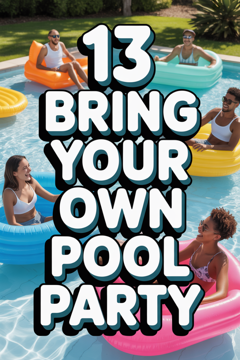 ☀️ 13 Bring Your Own Pool Party