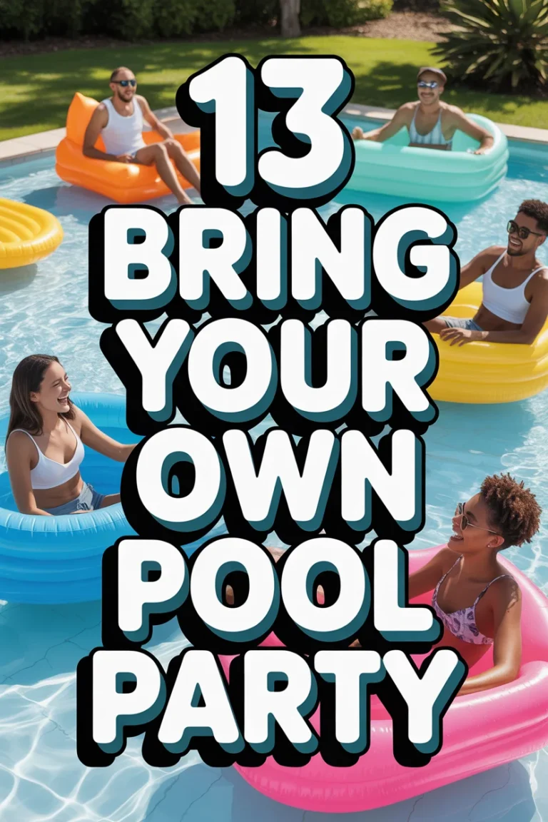 ☀️ 13 Bring Your Own Pool Party