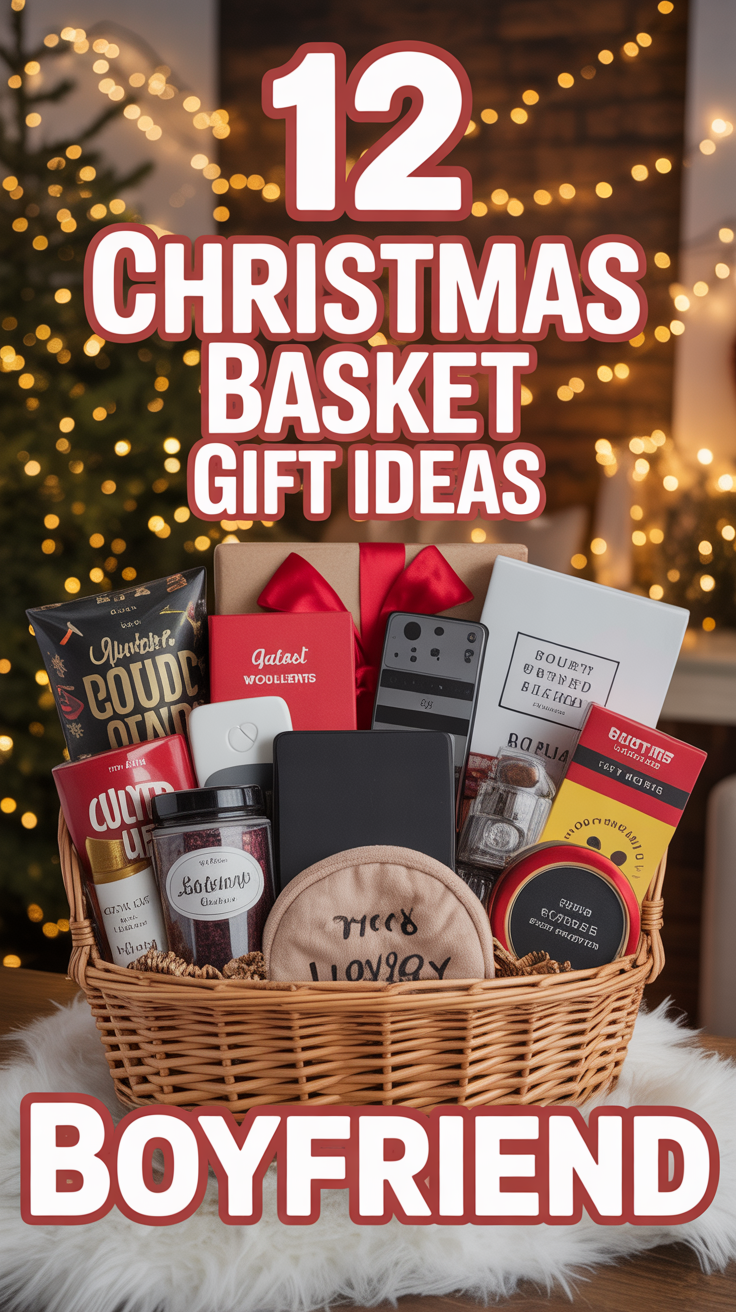 🎁 12 Christmas Basket Gift Ideas Boyfriend