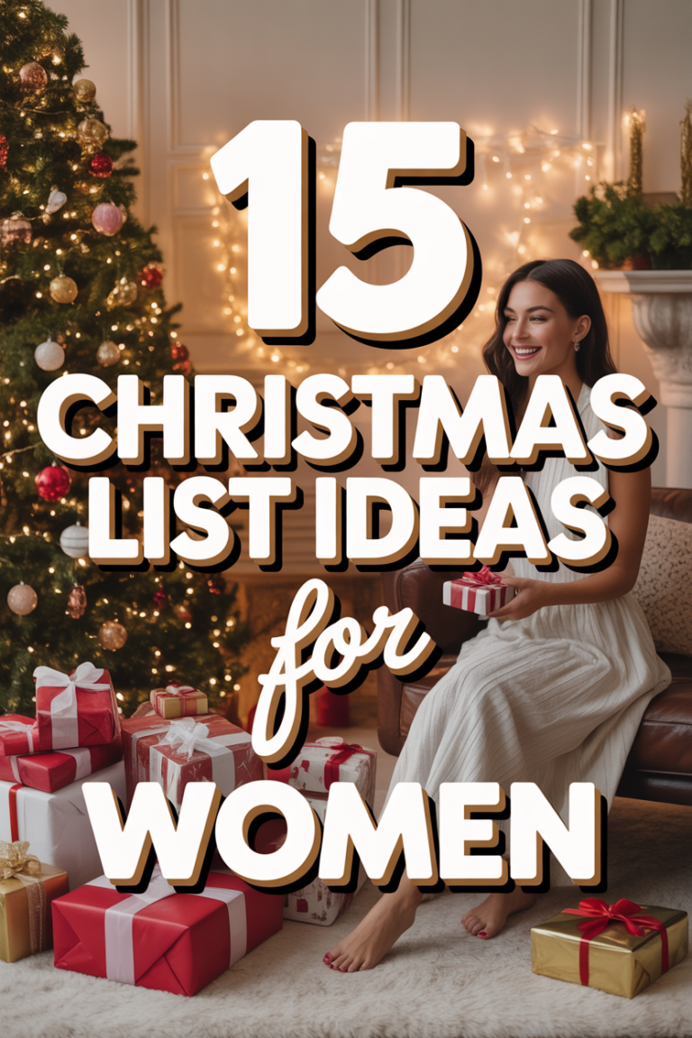 🎁 15 Christmas List Ideas For Women