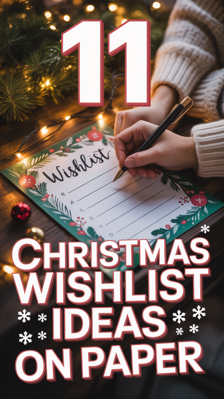 🎄 11 Christmas Wishlist Ideas On Paper