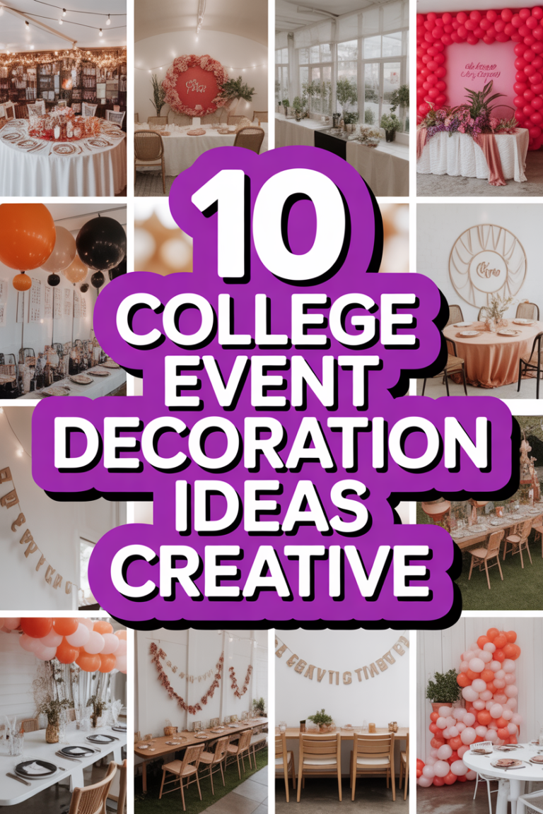 🎨 10 College Event Decoration Ideas Creative