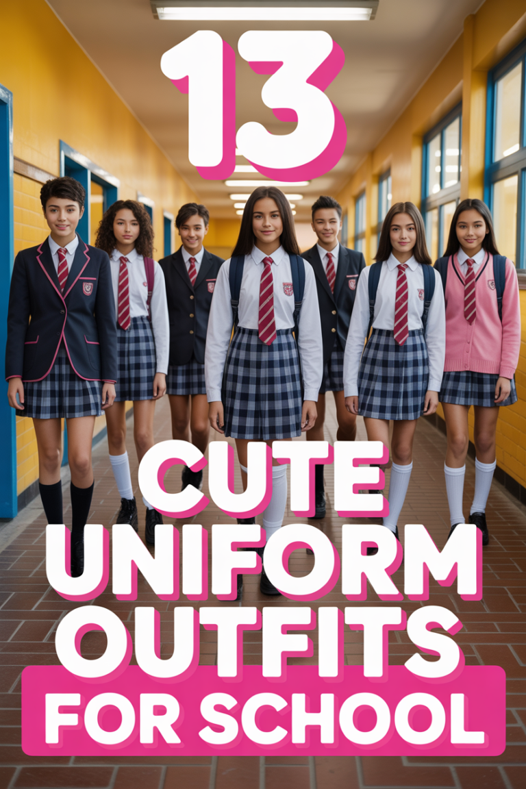 🎒 13 Cute Uniform Outfits For School