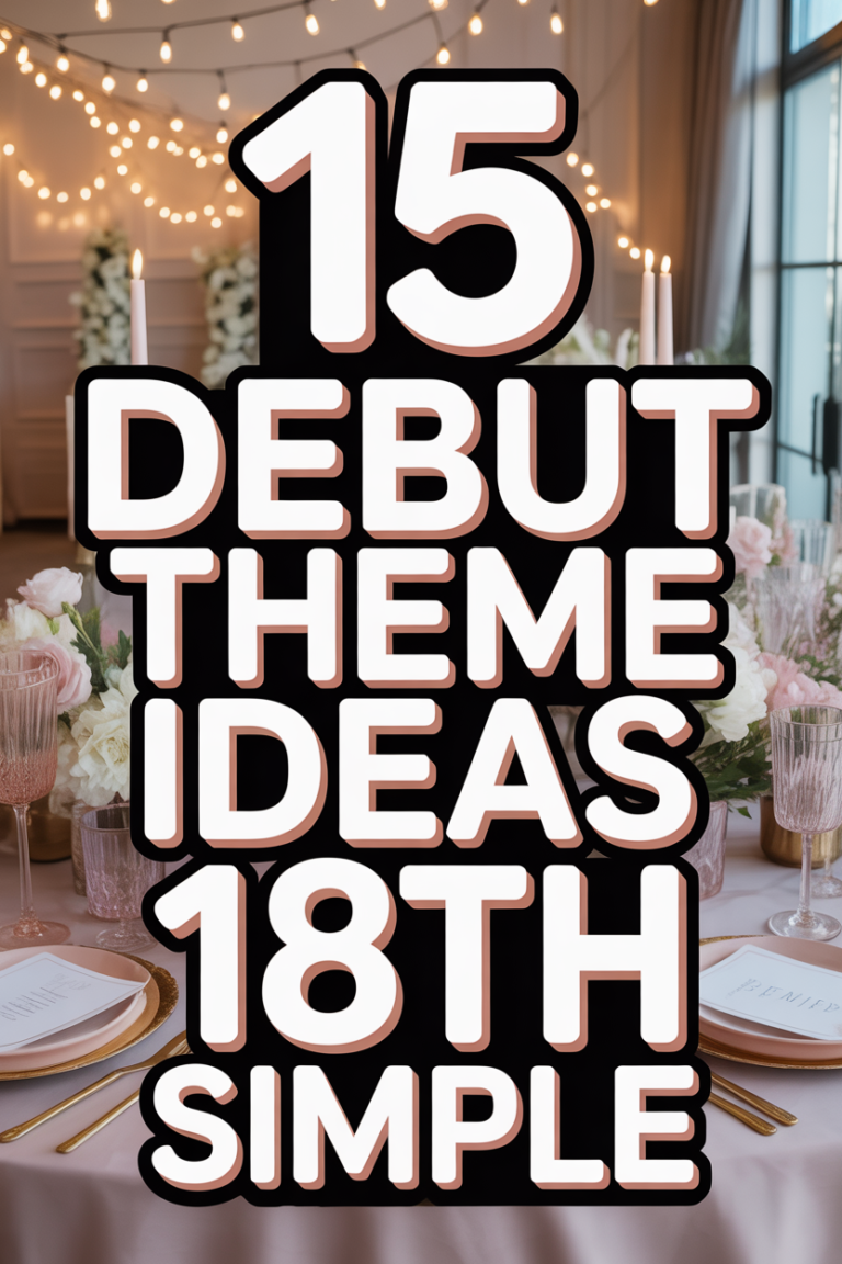👑 15 Debut Theme Ideas 18th Simple