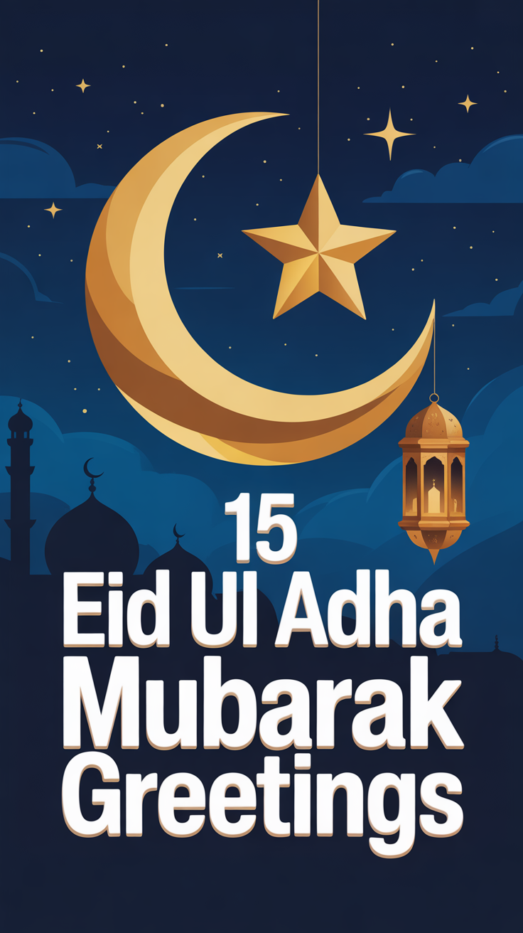 🐑 15 Eid Ul Adha Mubarak Greetings