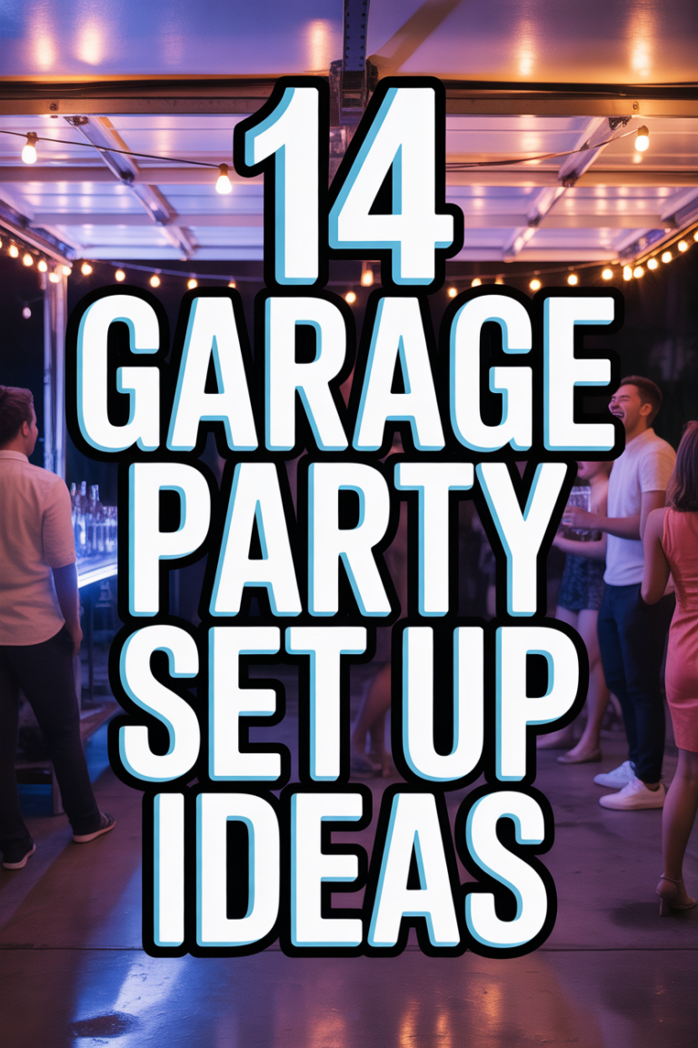 🔧 14 Garage Party Set Up Ideas